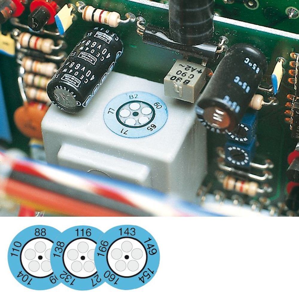 Mini-temperature indicator irreversib., self-adhesive, measuring range 88-110 °C - Luminix Health