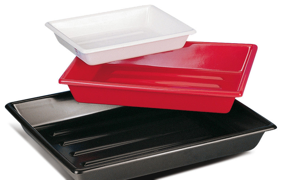 Rotilabo®-lab dish with ridges, PVC, white, L 520 x W 610 x H 110 mm, 1 unit(s) - Luminix Health