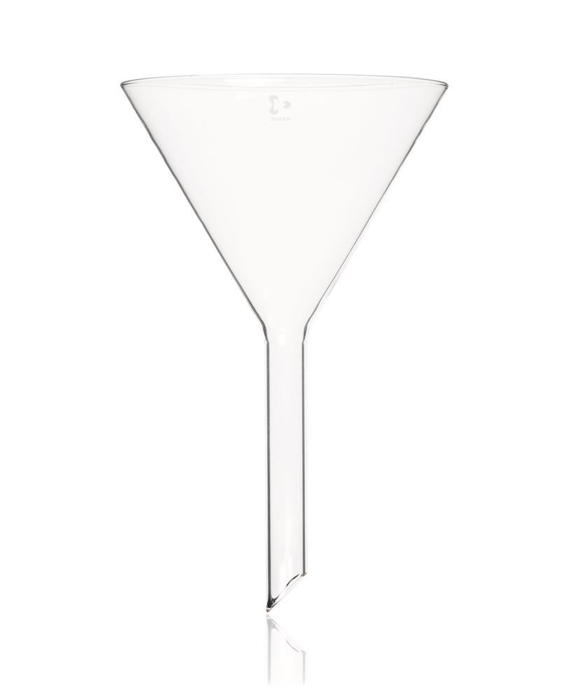 Funnel, with short stem, DURAN®, rim-Ø outer 200 mm, L stem 175 mm, 1 unit(s) - Luminix Health