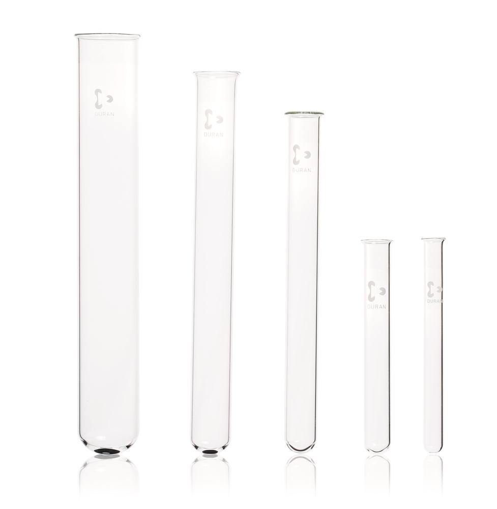 Test tubes, beaded rim, DURAN®, thick walled, 8 ml, 100 unit(s) - Luminix Health