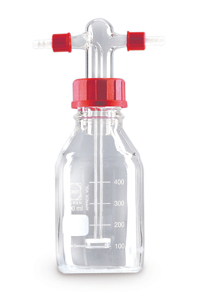 Gas wash bottle, DURAN®, with filter plate, 500 ml, 1 unit(s) - Luminix Health
