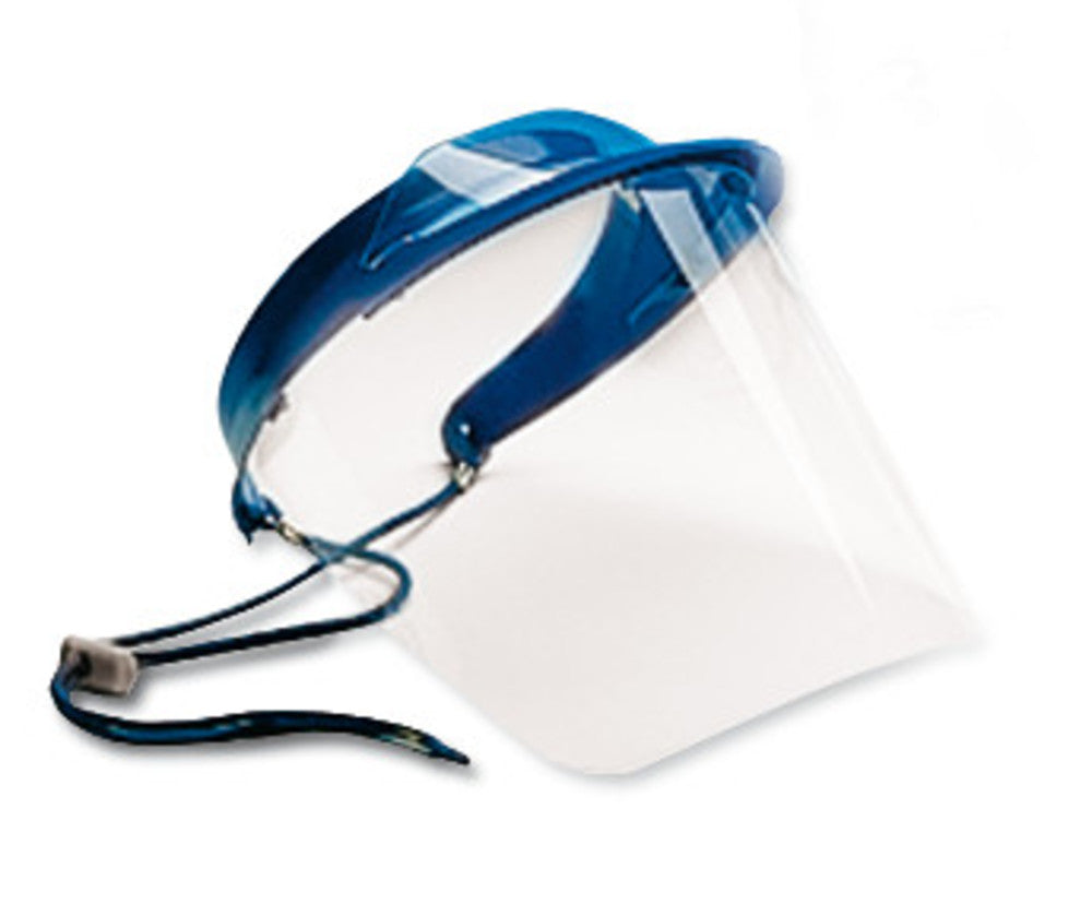 Face protection screen Polysoft, PC, blue, ultra-light, 1 unit(s) - Luminix Health