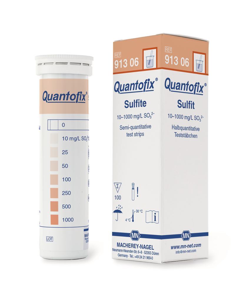 Quantofix® test strips, sulphite, L 95 x W6 mm, 100 unit(s) - Luminix Health