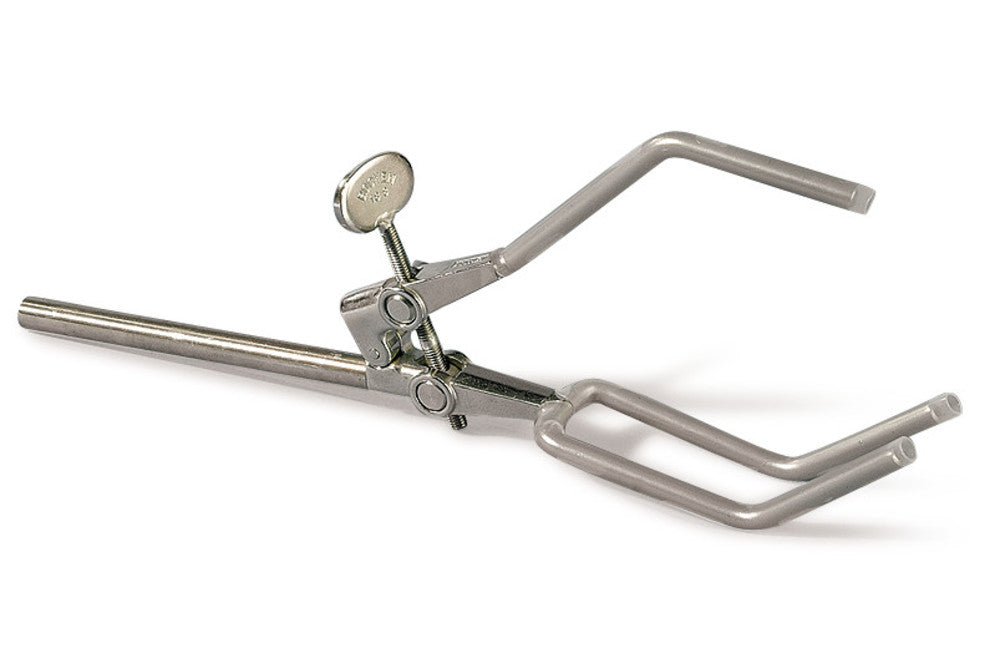 Rotilabo®-three prong clamp, stainless steel 18/10, span W 0-120 mm, 1 unit(s) - Luminix Health