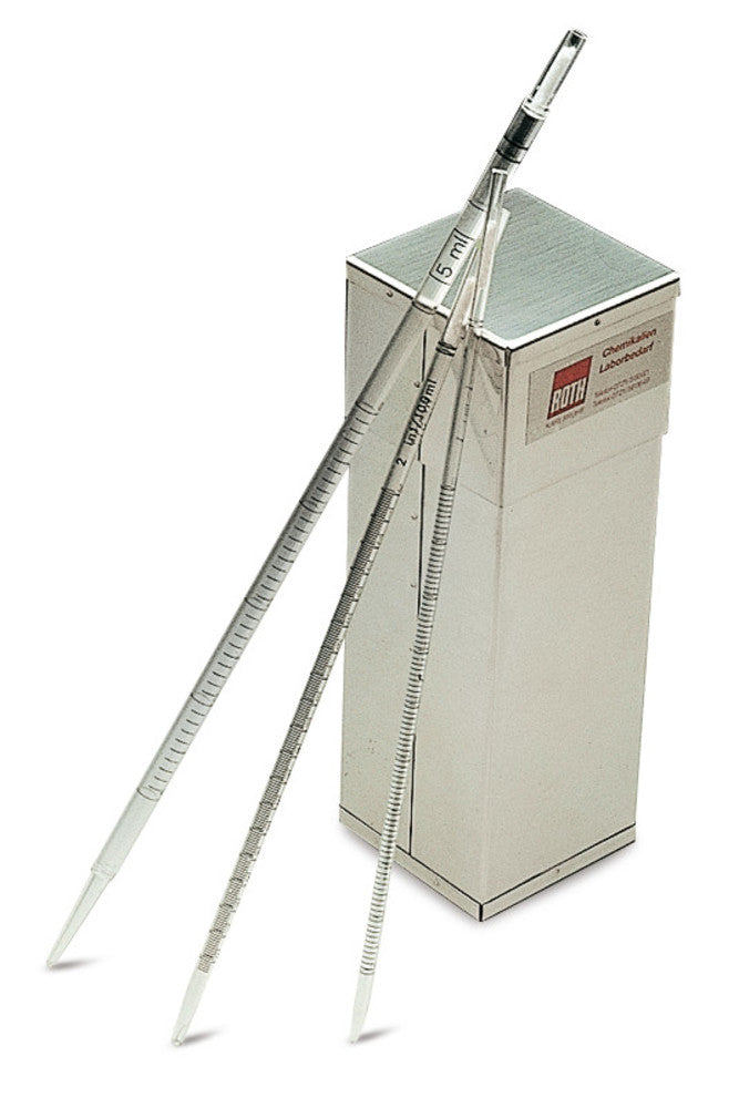 Rotilabo®-pipette can, stainless steel, total length 210 mm, 1 unit(s) - Luminix Health