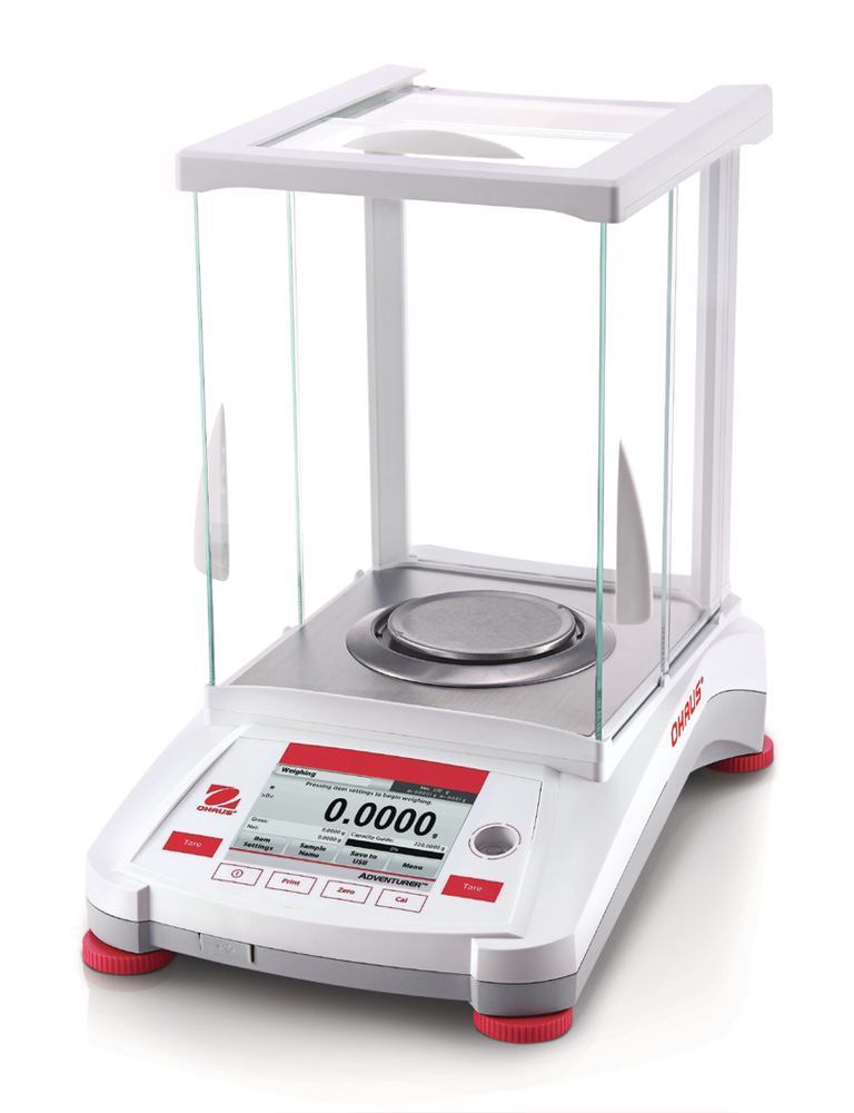 Analys. balance Adventurer® AX124 (W), Max. 120g, d=0,0001g, ext. adjustment - Luminix Health