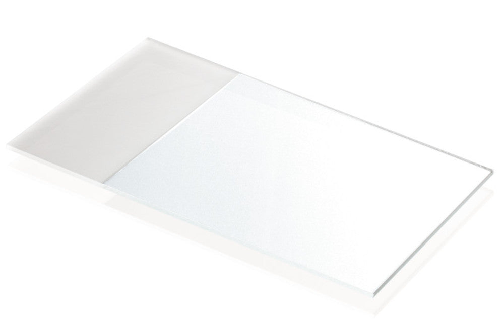 Spec. size microscope slide 76x52x1mm, calcium soda, cut, without frosted edge - Luminix Health