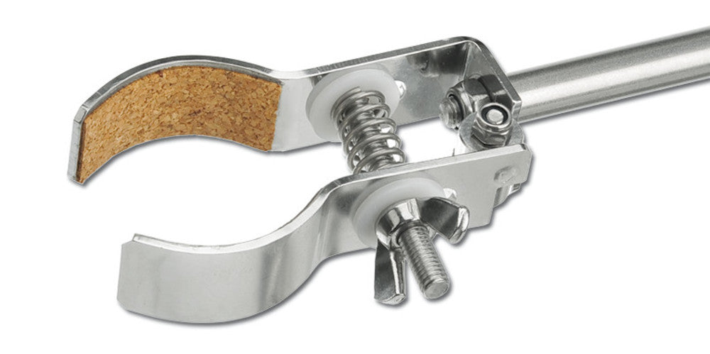 Stand clamps, made of stainl. st. 18/10, span width 120 mm, 1 unit(s) - Luminix Health