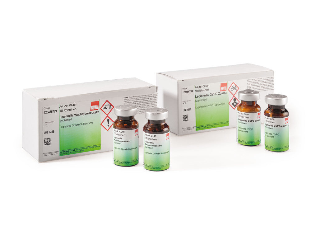 Legionella Growth Supplement, lyophilised, 1 set, glass - Luminix Health