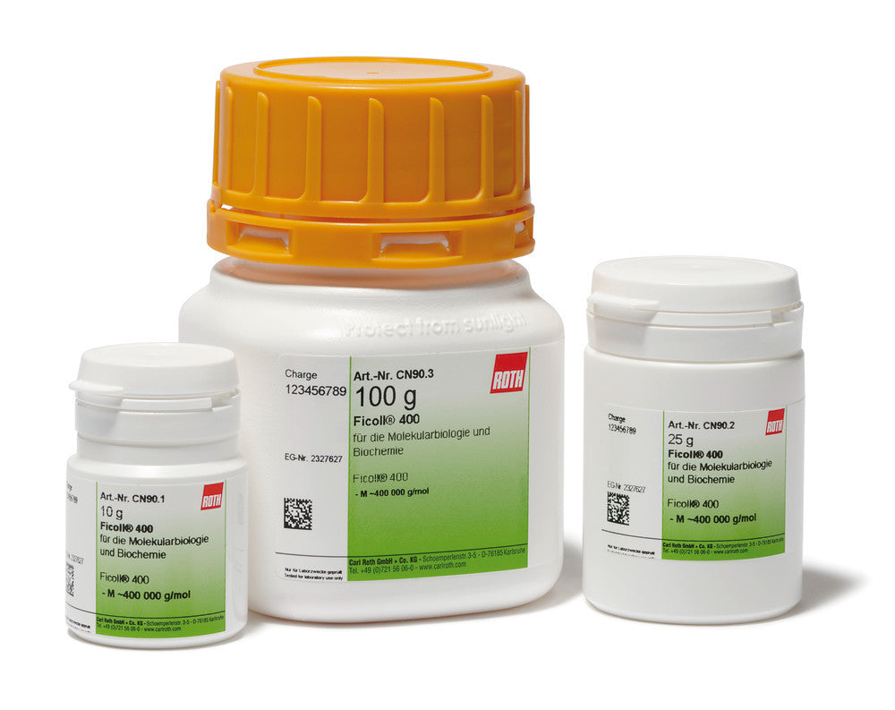 Ficoll® 400, for molecular biology and biochemistry, 10 g, plastic - Luminix Health