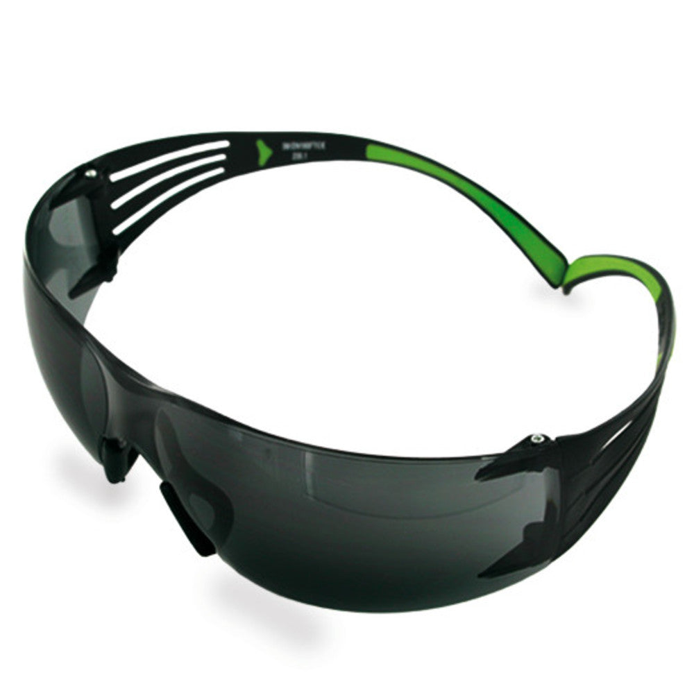 Safety glasses SecureFit 400, black/green, grey lens, 1 unit(s) - Luminix Health