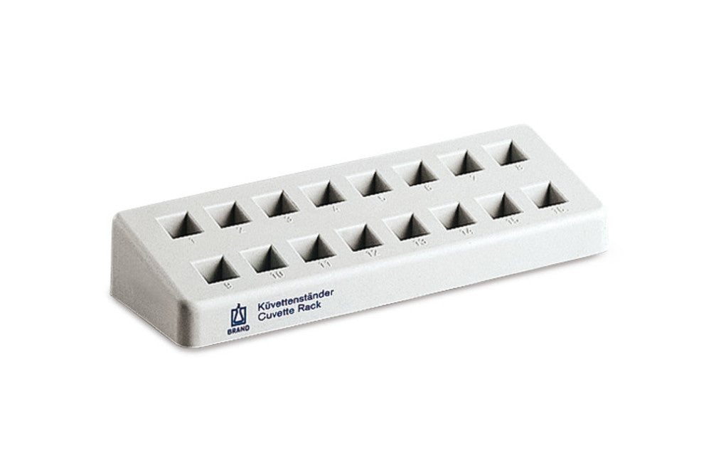 Cell stand made of PP, For 16 cells with a light path of 10 mm, 1 unit(s) - Luminix Health