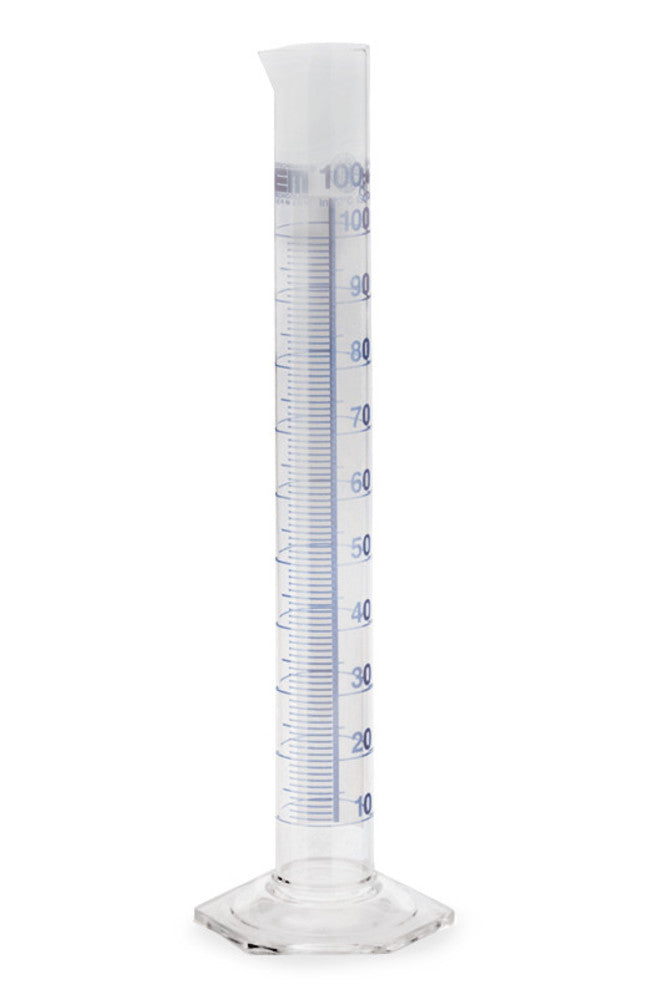 Measuring cylinder class A, 100 ml, Tall type, Made of DURAN®, 2 unit(s) - Luminix Health