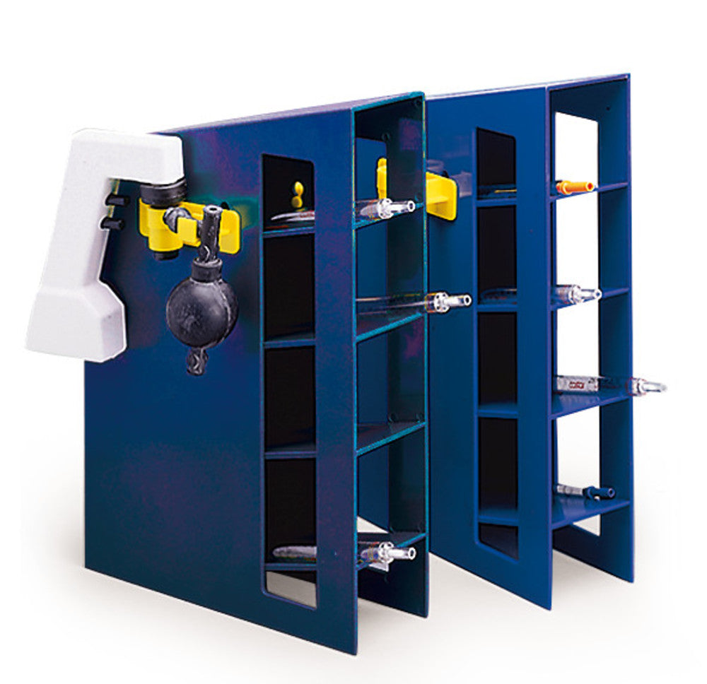 Rotilabo®-Pipette rack, ABS, blue, for graduated pipettes 0.1 - 25 ml, 1 unit(s) - Luminix Health