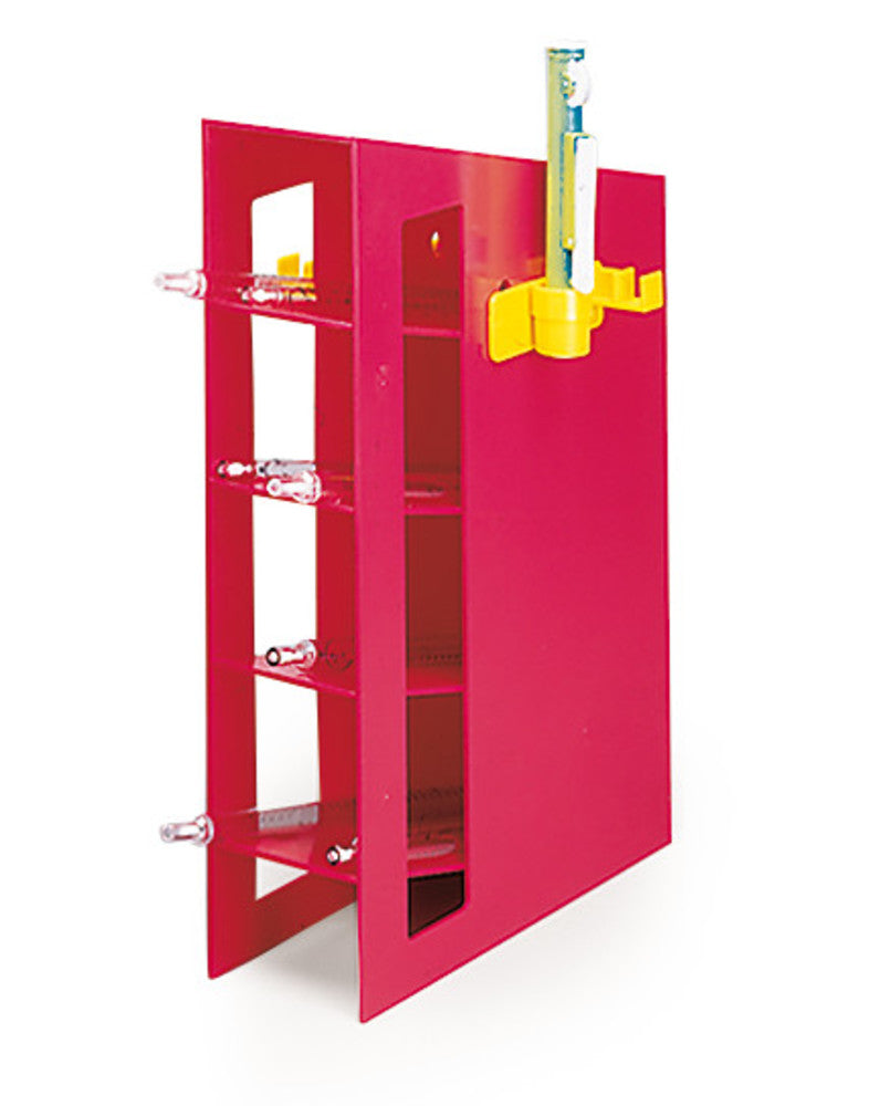 Rotilabo®-Pipette rack, ABS, red, for graduated pipettes 0.1 - 25 ml, 1 unit(s) - Luminix Health