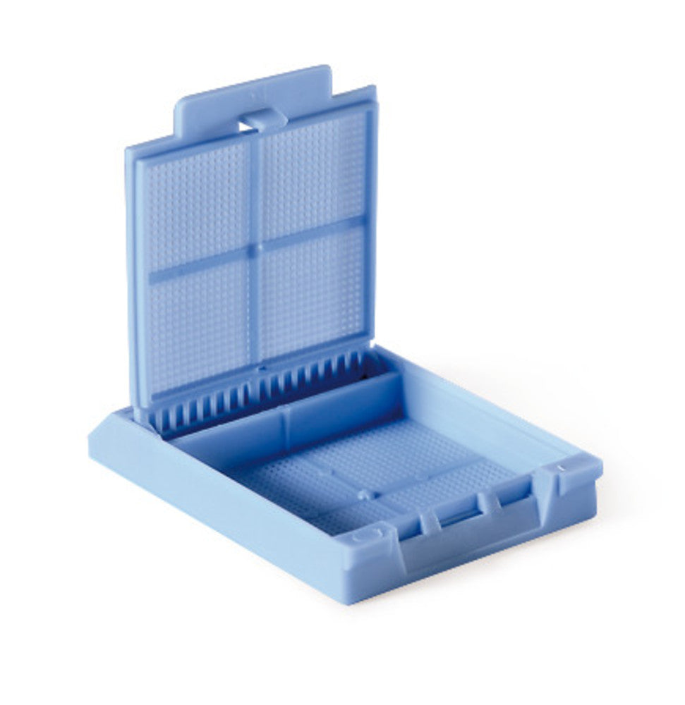 Biopsy embedding cassettes Micromesh(TM), made of Acetal Polymer, colour blue - Luminix Health