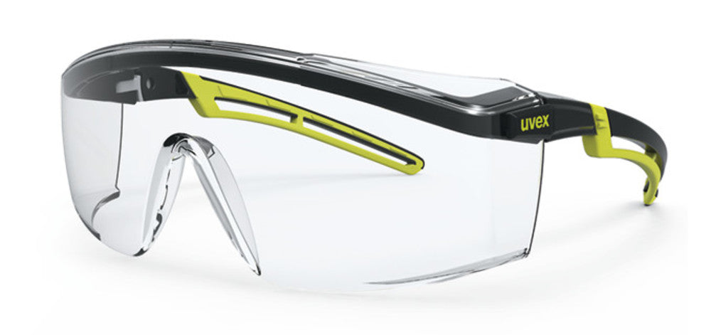 astrospec 2.0 safety glasses, EN 166, EN 170, black/lime, 1 unit(s) - Luminix Health