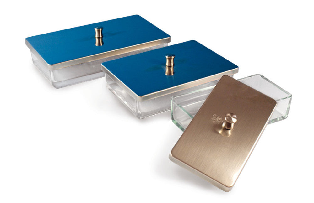 Glass instrument tray, L 120 x W 60 x H 40 mm, 1 unit(s) - Luminix Health