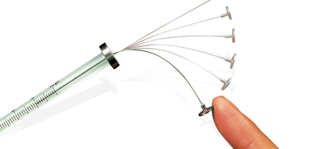 Microlitre syringe with elastic plunger, syringe volume 5 µl, for GC, 1 unit(s) - Luminix Health