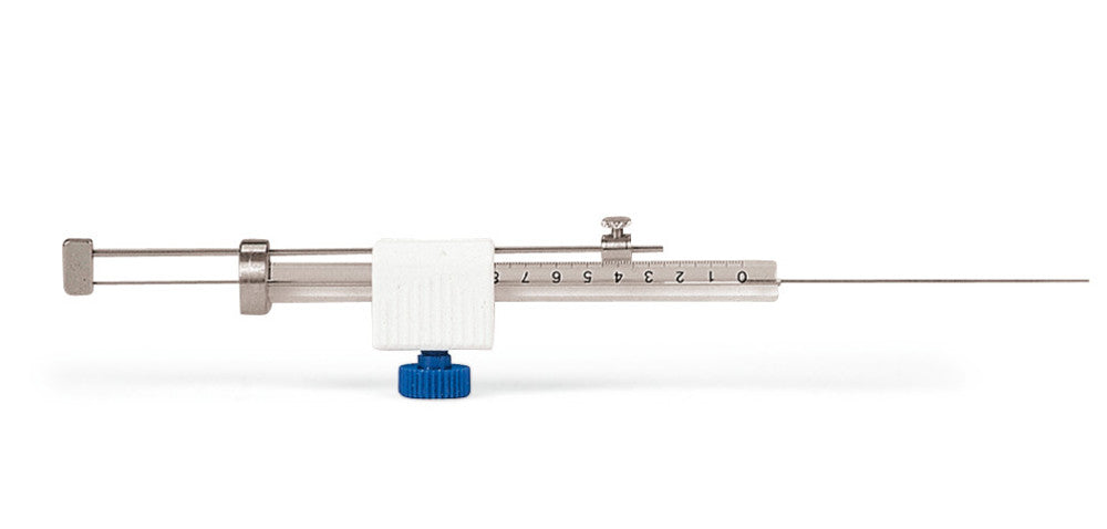 Microlitre syringe with plunger guide, PTFE-tube, L 50 mm, 10 µl, 1 unit(s) - Luminix Health