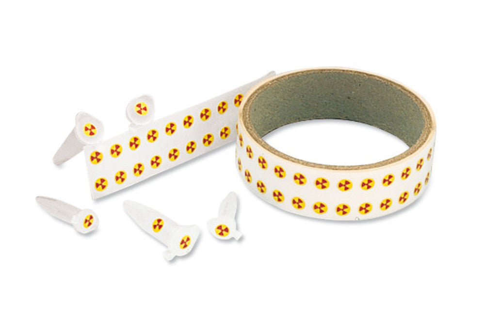 Sekuroka®-hazard warning labels, Radioactive, self-adhesive, Ø 6 mm, 1 roll(s) - Luminix Health