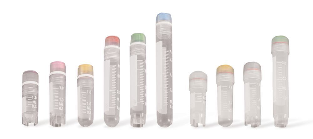 Cryo-vials, with inner thread, seal, PP, sterile, length 78 mm, 4 ml - Luminix Health