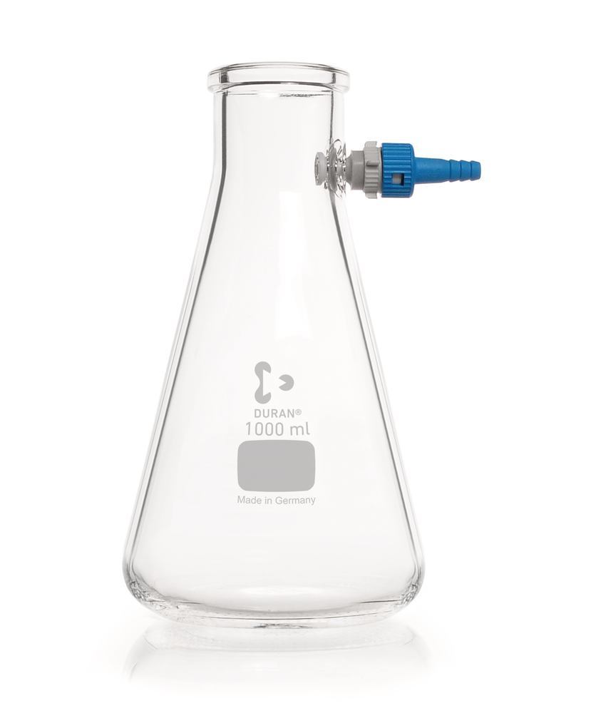 Filtering flask, DURAN®, erlenmeyer shape, 1000 ml, 1 unit(s) - Luminix Health