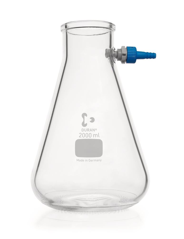 Filtering flask, DURAN®, erlenmeyer shape, 2000 ml, 1 unit(s) - Luminix Health