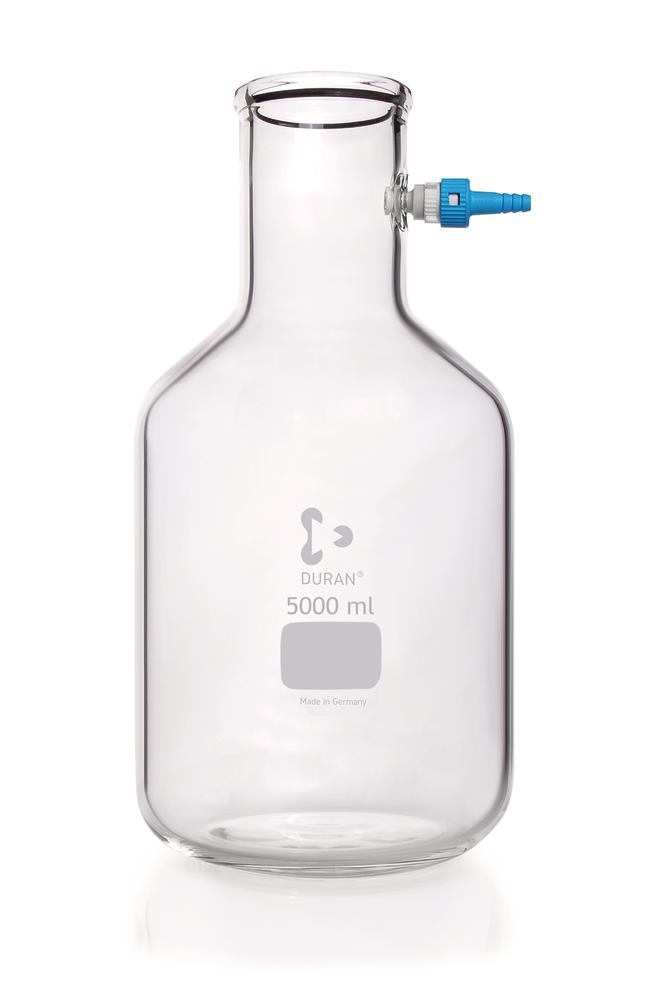 Filtering flask, DURAN®, bottle shape, 5000 ml, 1 unit(s) - Luminix Health
