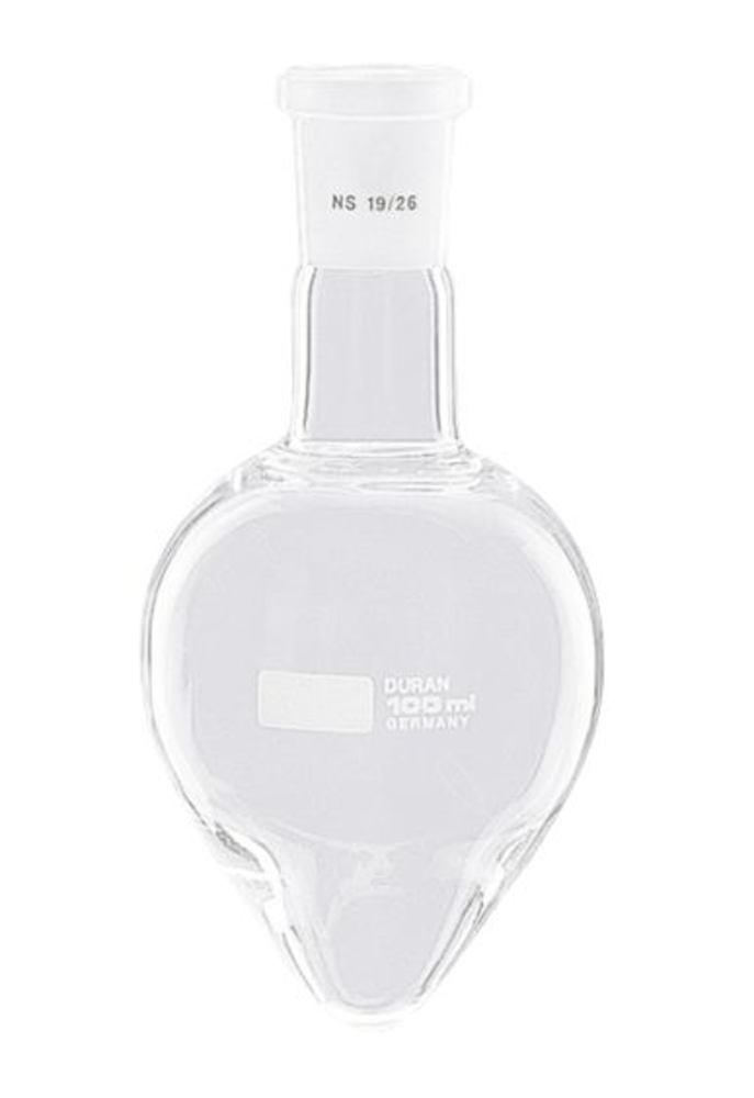 Pear shape flasks, DURAN®, standard ground joint 14/23, 100 ml, 1 unit(s) - Luminix Health