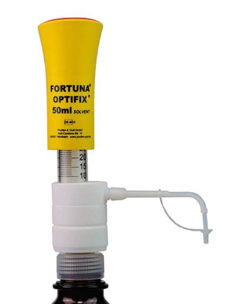FORTUNA® OPTIFIX® SOLVENT dispenser, 10 - 50 ml, graduation 1.0 ml, 1 unit(s) - Luminix Health