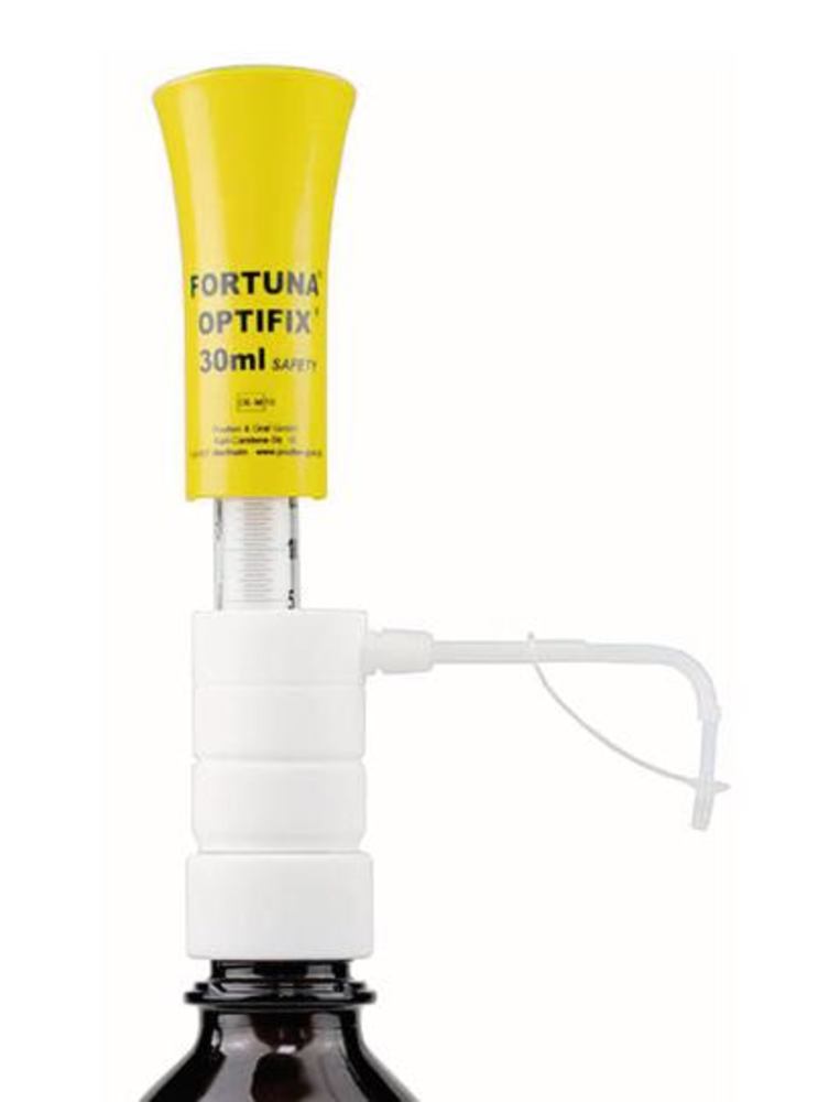 FORTUNA® OPTIFIX® SAFETY dispenser, PTFE coated, 5 - 30 ml, 1 unit(s) - Luminix Health
