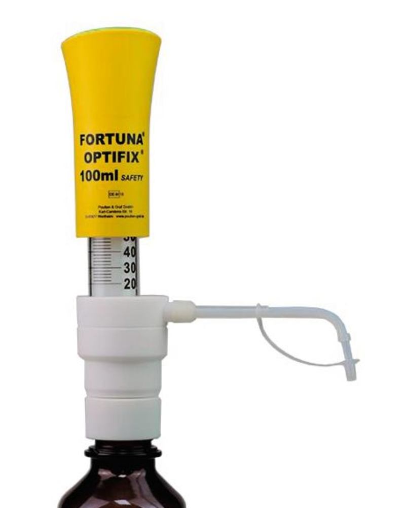 FORTUNA® OPTIFIX® SAFETY dispenser, PTFE coated, 20 - 100 ml, 1 unit(s) - Luminix Health