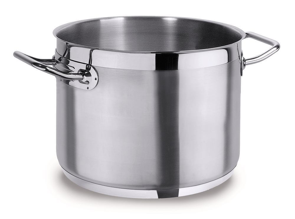 High-grade steel pot, high gr. 18/10 st., 9 l, Ø 240 mm, H 210 mm, 1 unit(s) - Luminix Health