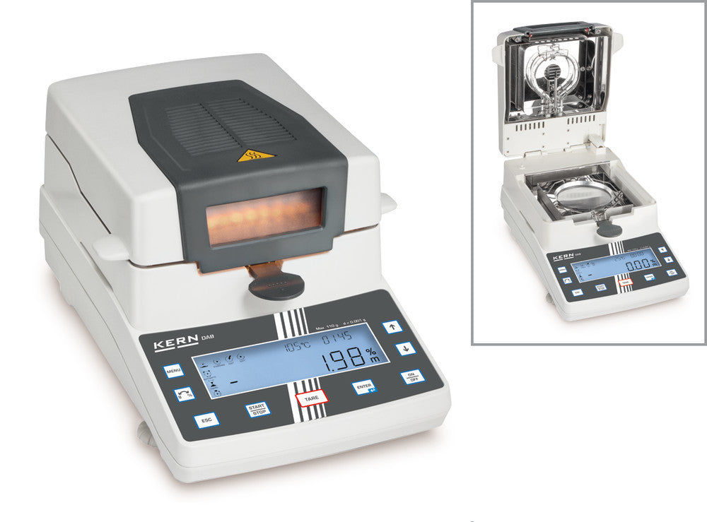 DAB 200-2 moisture analyser, Scales. 200 g, readability 0.05%/0.01 g, 1 unit(s) - Luminix Health