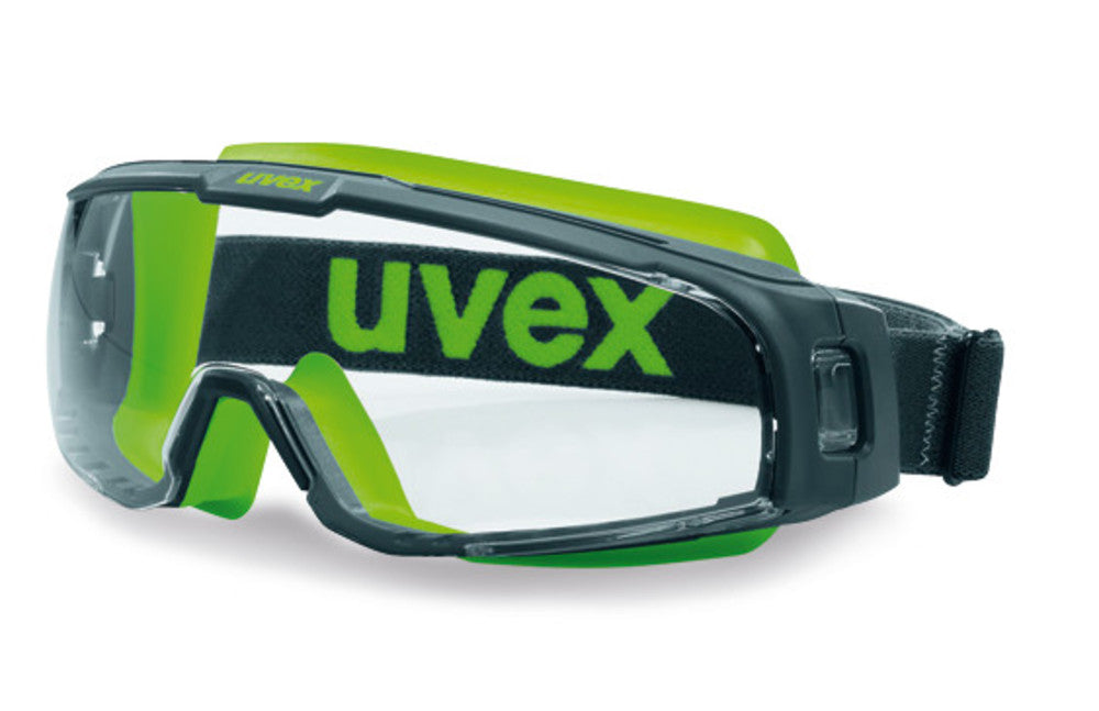 Protective goggles uvex u-sonic, grey/lime, acc. to EN 166, EN 170, 1 unit(s) - Luminix Health