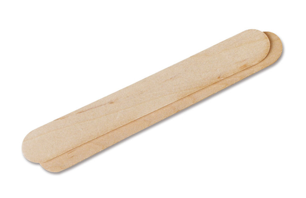 Rotilabo® mouth spatula, wood, sterile, L 150 x W 20 mm, 1000 unit(s) - Luminix Health