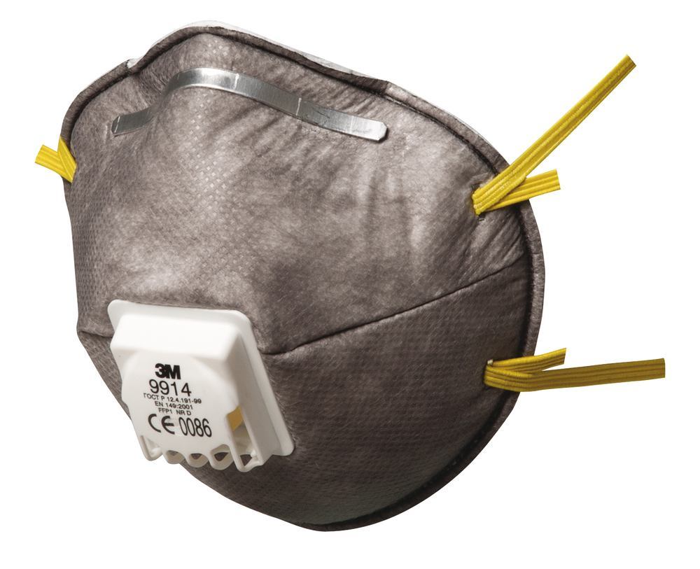 Special masks, EN 149,2001, odour binding m.FFP1 NR D, exhalat.valve, 10 unit(s) - Luminix Health