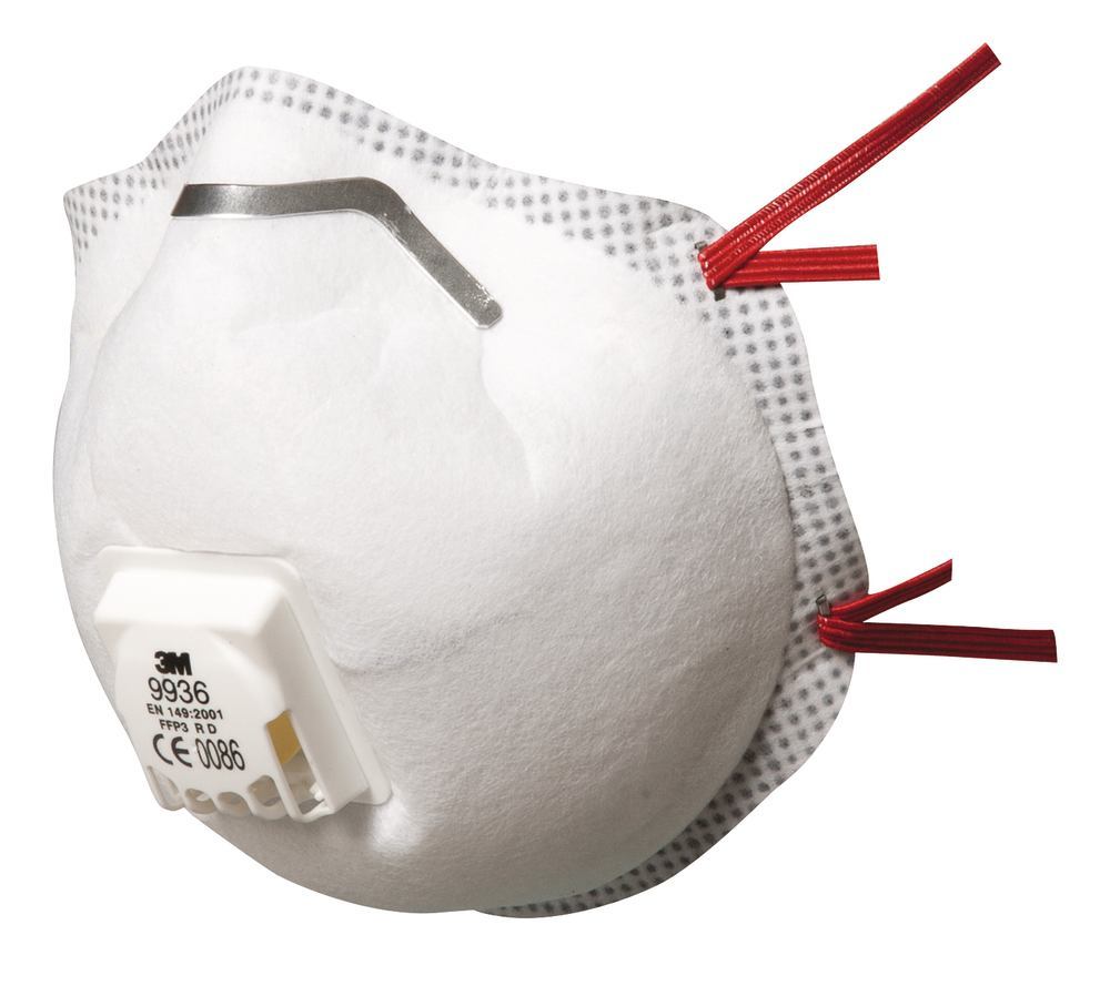 Special masks, EN 149,2001, FFP3 R D, exhalation valve, 10 unit(s) - Luminix Health