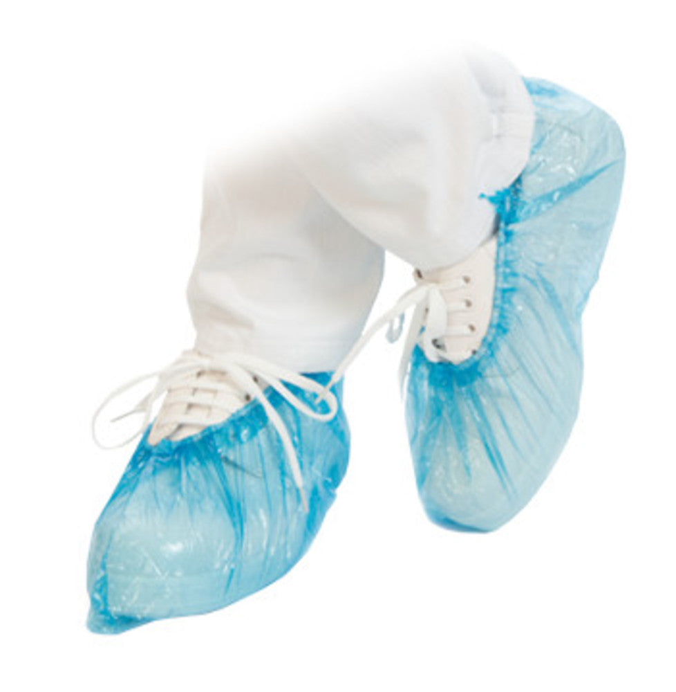 PE eco overshoes, 20 µm thick, blue, 41 cm, 110 unit(s) - Luminix Health