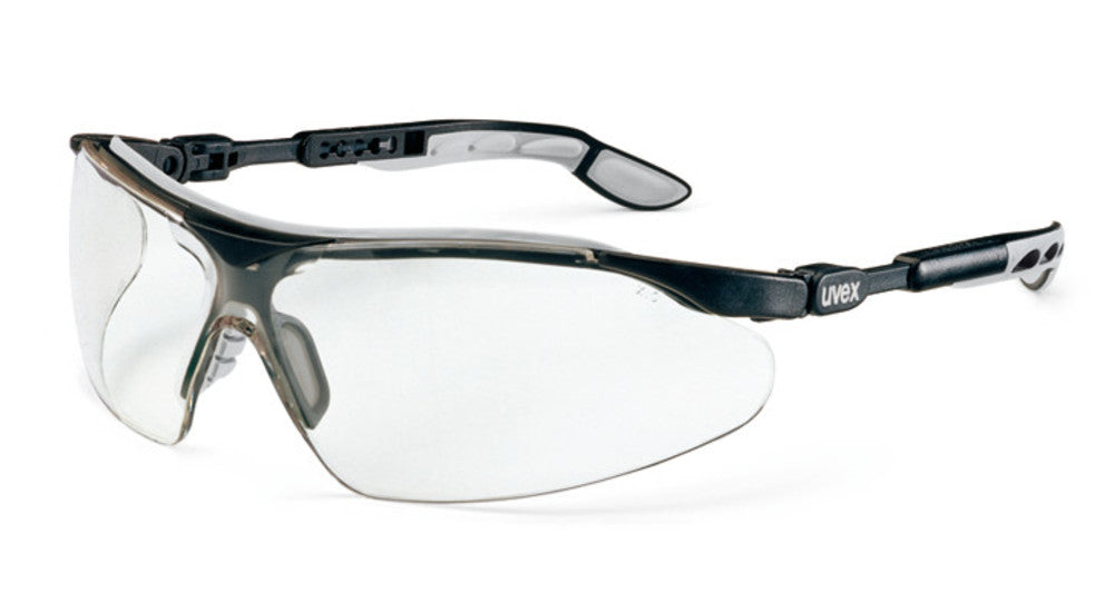 UV-safety glassess i-vo, by UVEX, EN 166, EN 170, PC, black/grey, 1 unit(s) - Luminix Health