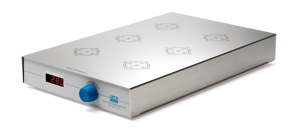Multipoint magnetic stirrer Digital 6, W 230 x D 370 x H 52 mm, 1 unit(s) - Luminix Health
