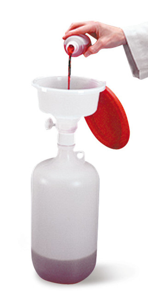Safety waste disposal system, HDPE, Ø funnel at top 140 mm, 4 l, 1 unit(s) - Luminix Health