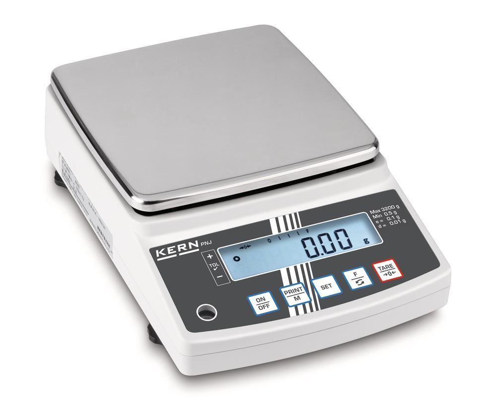 Precision balance PNJ 3000-2M, Max. 3200 g, d=0.01 g, 1 unit(s) - Luminix Health