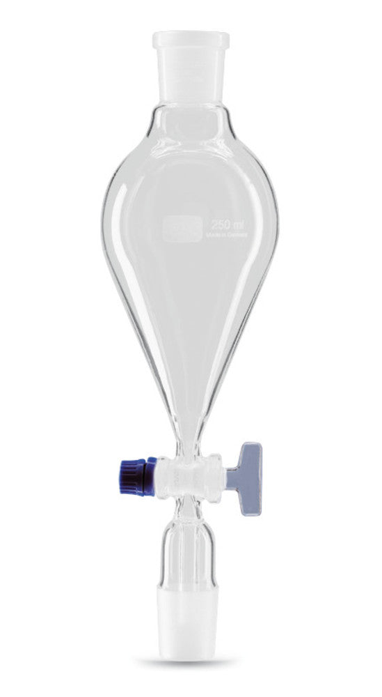 Dropping funnel, conical, 250 ml, NS 29/32, glass plug, 1 unit(s) - Luminix Health
