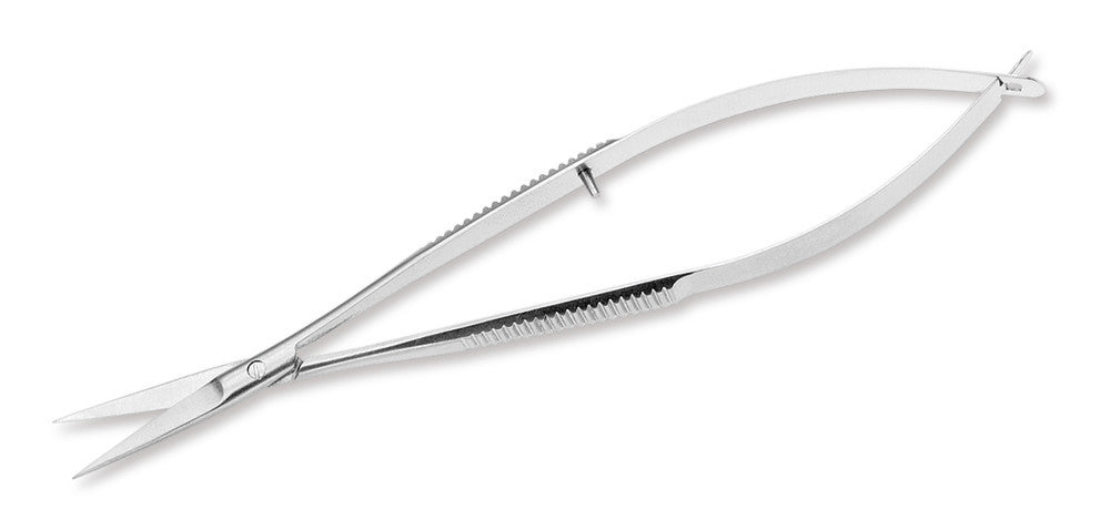 Micro scissors, stainless steel, overall lenght 120 mm, blade length 15mm - Luminix Health