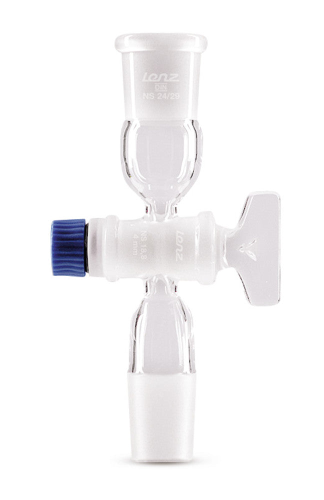 Adapter with stopcock, socket and cone (NS) 29/32, 1 unit(s) - Luminix Health