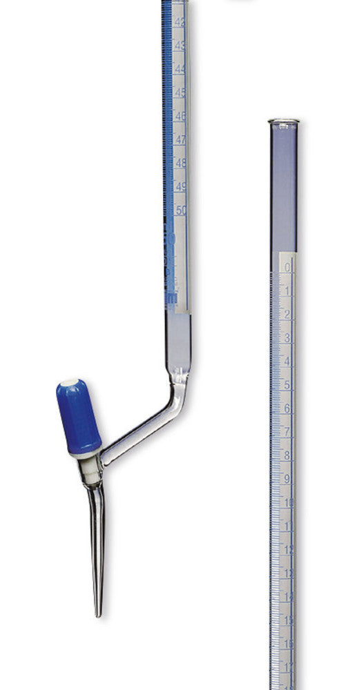 Burettes with Schellbach stripes, cl. B, DURAN®, valve cock on the side, 10 ml - Luminix Health