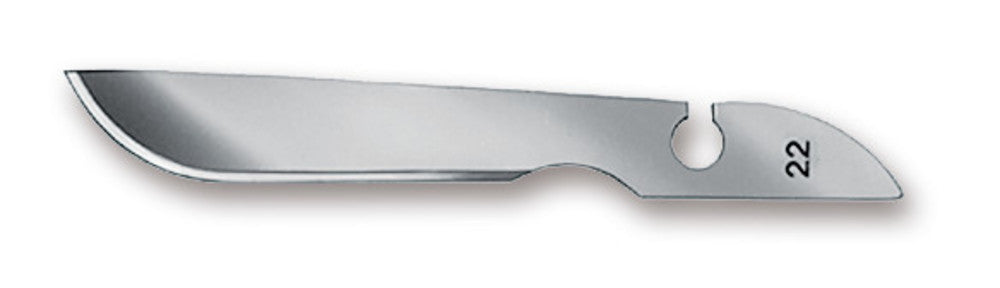 Scalpel blades, type 22, sterile, 144 unit(s) - Luminix Health