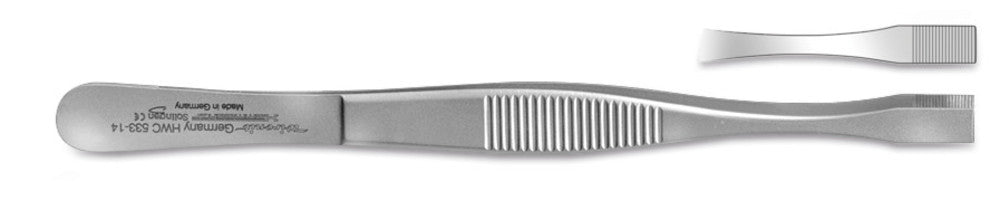 Gripper forceps, straight, L 145 mm, autoklavable, 1 unit(s) - Luminix Health